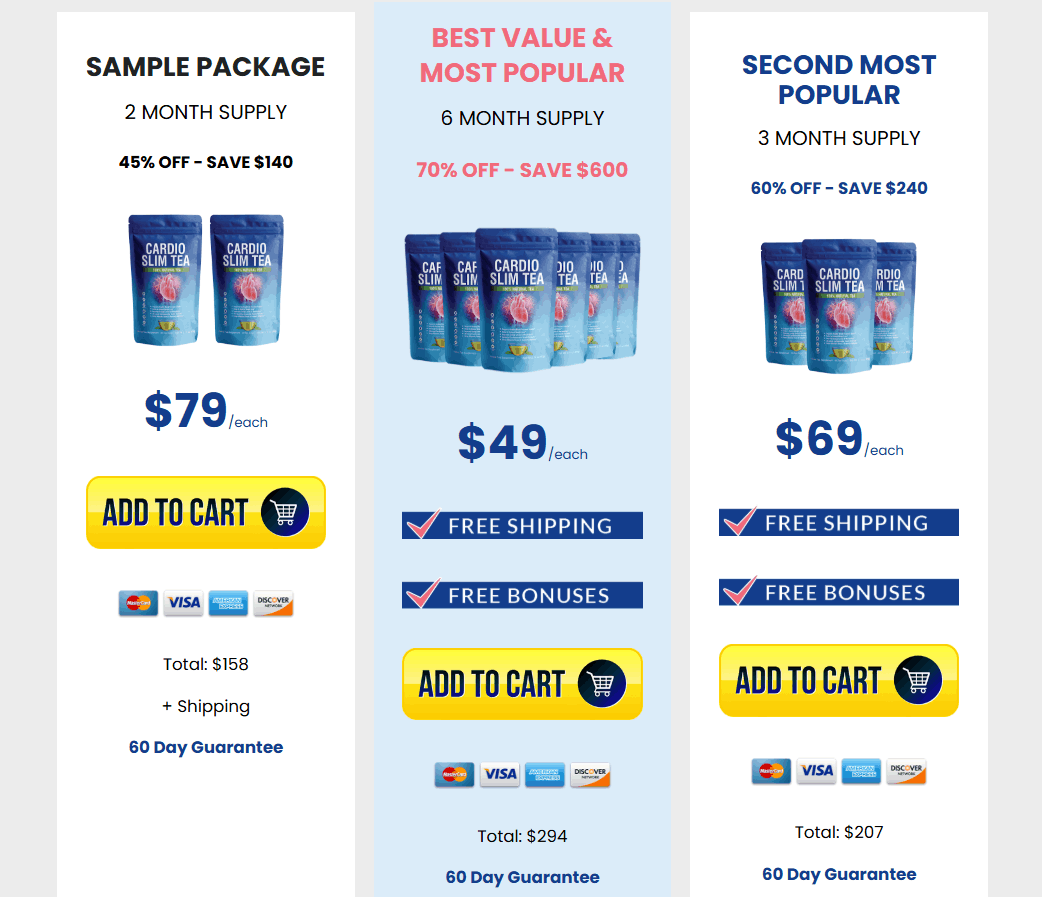 Cardio Slim Tea official website buy